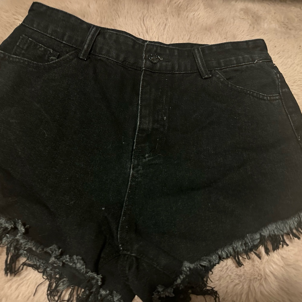 Black gothic shorts